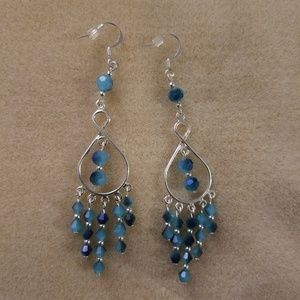 Hand made fashion earrings infinity chandelier